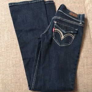 Levi’s black label 524 Too Superlow dark wash